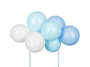 BALONOWY TOPPER NA TORT NIEBIESKI 29CM