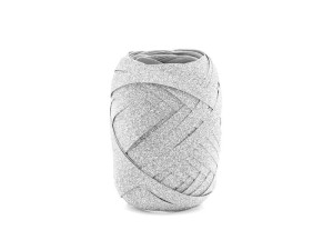 WSTĄŻKA PLASTIKOWA 5MM/10M SREBRNY