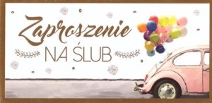 ZAPROSZENIE ŚLUB Z111 (10SZT.)