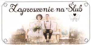ZAPROSZENIE ŚLUB Z109 (10SZT.)