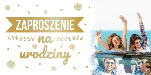 Zaproszenie Urodziny Z123 (10 szt.)