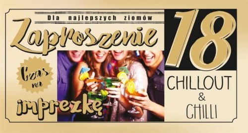 Zaproszenie Urodziny 18 (10szt)