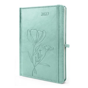 KALENDARZ 2027 A5 MINDFUL ZIELONY TYGODNIOWY