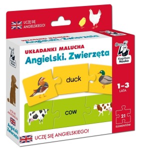 KAPITAN NAUKA ANGIELSKI ZWIERZĘTA 1-3 LATA