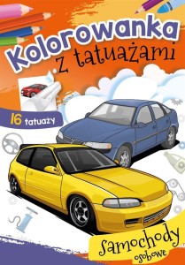 KOLOROWANKA Z TATUAŻAMI. SAMOCHODY OSOBOWE