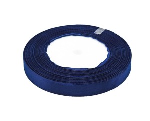 WSTĄŻKA SATYNOWA GRANATOWA 12MMX32M