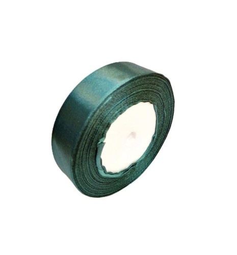 Wstążka satynowa 74 zieleń butelkowa 25mm/32m