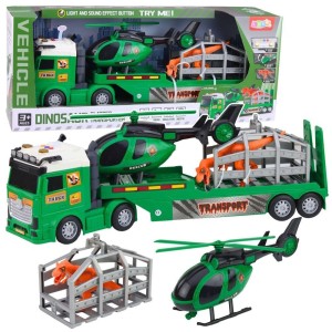 ZESTAW TRANSPORT DINOZAURA ŚWIATŁA DŹWIĘK