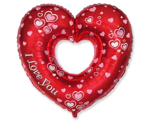 Balon foliowy 61cm Serce I Love You