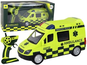 AMBULANS R/C ŚWIATŁO ŻÓŁTY, LEANTOYS