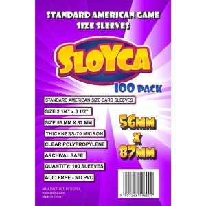 KOSZULKI STANDARD AMERICAN 56X87MM (100SZT) SLOYCA
