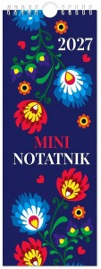 KALENDARZ 2027 NOTATNIKOWY 33X12,5CM FOLK