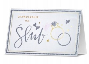 ZAPROSZENIE ŚLUB (5SZT)