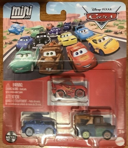 Cars Auta Mikroauta 3-pak, Mattel
