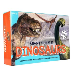 PUZZLE PODŁOGOWE DINOZAURY 120EL