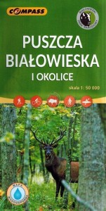MAPA TUR. - PUSZCZA BIAŁOWIESKA I OKOLICE 1:50 000