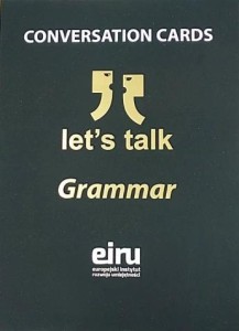 KARTY KONWERSACYJNE. LET'S TALK GRAMMAR