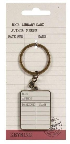Pulteney Press Brelok metalowy - Library card