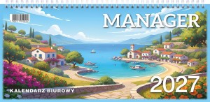 KALENDARZ 2027 BIUROWY MANAGER, PRACA ZBIOROWA