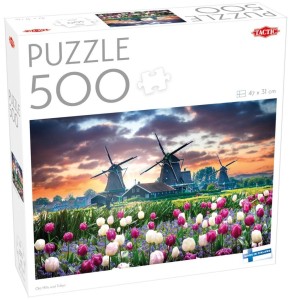 PUZZLE 500 LOVERS OLD MILLS AND TULIPS, TACTIC