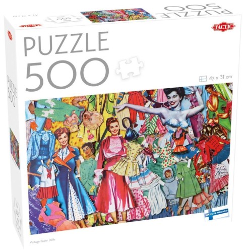 Puzzle 500 Vintage Paper Dolls, Tactic