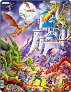 UKŁADANKA LARSEN MAXI DRAGONS 50EL, TACTIC