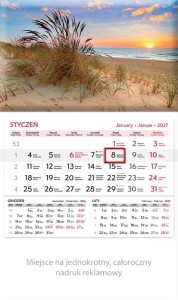 KALENDARZ 2027 RODZINNY PLAŻA