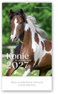 KALENDARZ 2027 REKLAMOWY KONIE W OBIEKTYWIE