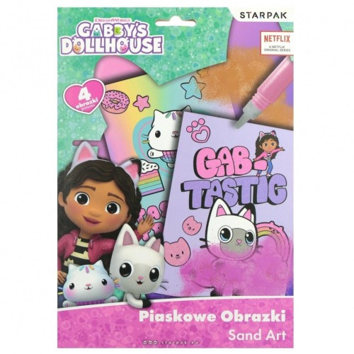 Zestaw kreatywny piaskowe obrazki Gabbys, STARPAK