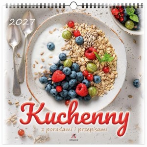 KALENDARZ 2027 WIELOPLANSZOWY 33X33CM KUCHENNY