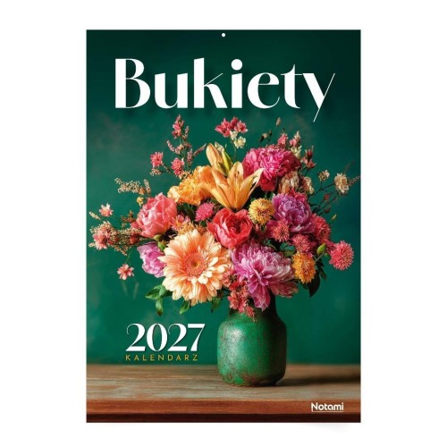 Kalendarz 2027 A4 ścienny Bukiety