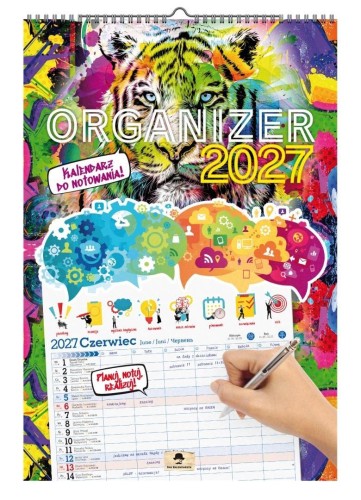Kalendarz 2027 A3 ścienny jednostronny organizer