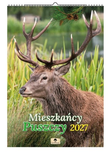 Kalendarz 2027 A3 ścienny mieszkańcy puszczy