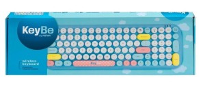 KLAWIATURA BEZPRZEWODOWA CANDY BLUE