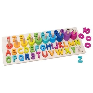 DREWNIANE PUZZLE ALFANUMERYCZNE, GOKI