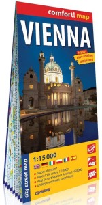 COMFORT! MAP VIENNA (WIEDEŃ) 1:15 000 PLAN W.2025