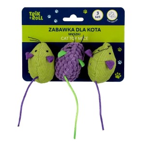 ZABAWKA DLA KOTA MYSZKI 3SZT