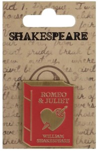 SZEKSPIR PRZYPINKA METALOWA - ROMEO I JULIA