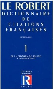 DICTIONNAIRE POCHE CITATIONS FRANCAISES T.1