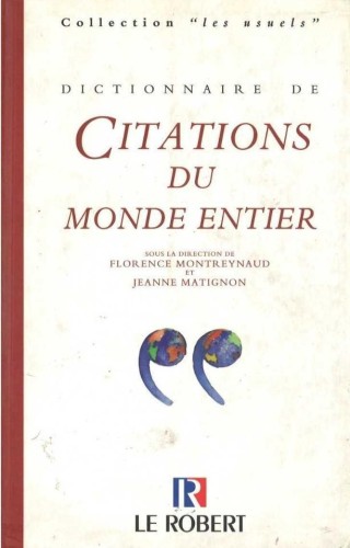 Dictionnaire usuels de citations du monde entier