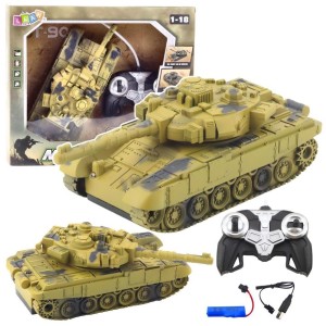 CZOŁG T90 R/C ŚWIATŁO I DŹWIĘK 1:18, LEANTOYS