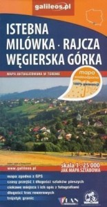 MAPA WODOODPORNA - ISTEBNA,MILÓWKA, WĘGIERSKA GÓRA