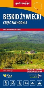 BESKID ŻYWIECKI, CZ. ZACH. MAPA TURYST. 1:25 000