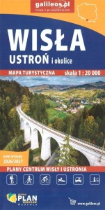 MAPA - WISŁA, USTROŃ I OKOLICE 1:20 000