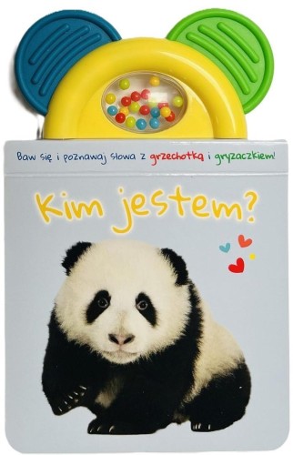 Książeczka z gryzakiem i grzechotką. Kim jestem?