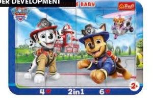 PUZZLE RAMKOWE BABY - WESOŁY PSI PATROL TREFL