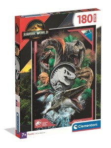 PUZZLE 180 JURASSIC WORLD, CLEMENTONI