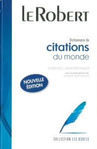 DICTIONNAIRE DE CITATIONS DU MONDE, PRACA ZBIOROWA