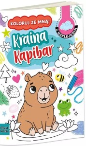 KOLOROWANKA A4 KOLORUJ ZE MNĄ - KRAINA KAPIBAR