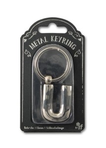 SILVER LETTER KEYRING - BRELOK DO KLUCZY LITERA U